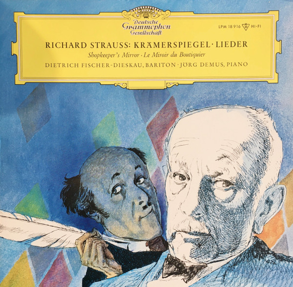 Cover Richard Strauss – Dietrich Fischer-Dieskau, Jörg Demus - Krämerspiegel, Op. 66 / Ausgewählte Lieder (LP, Album, Mono) Schallplatten Ankauf