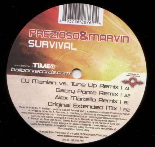 Cover Prezioso & Marvin* - Survival (12) Schallplatten Ankauf