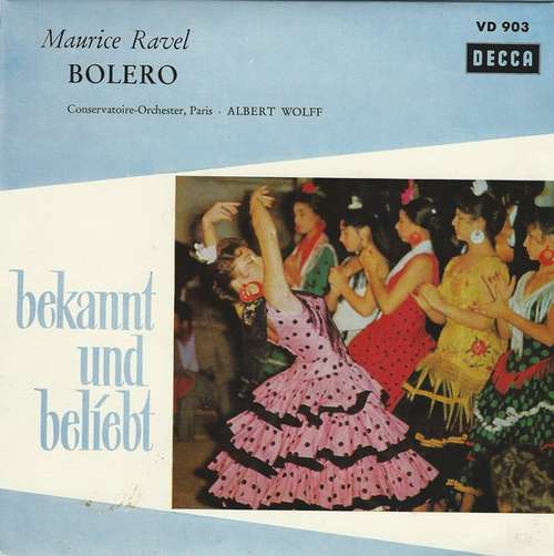 Cover Maurice Ravel ; Conservatoire-Orchester, Paris*, Albert Wolff - Bolero (7, Mono) Schallplatten Ankauf
