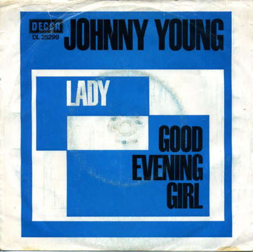 Cover Johnny Young - Lady / Good Evening Girl (7, Single) Schallplatten Ankauf