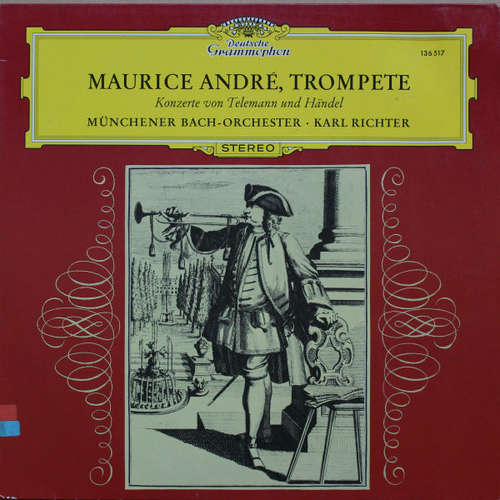 Cover Maurice André - Konzerte Von Telemann Und Händel (LP, Album) Schallplatten Ankauf