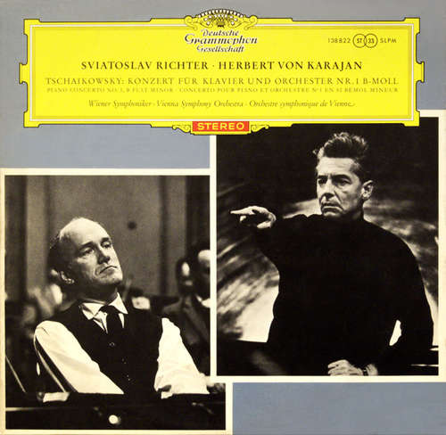 Cover Tschaikowsky* - Sviatoslav Richter ∙ Herbert von Karajan ∙ Wiener Symphoniker - Konzert Für Klavier Und Orchester Nr. 1 B-moll (LP) Schallplatten Ankauf