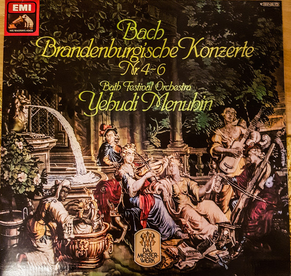 Cover Bach* - Bath Festival Orchestra, Yehudi Menuhin - Brandenburgische Konzerte Nr. 4-6 (LP, Album, RE) Schallplatten Ankauf