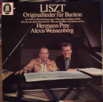 Cover Liszt* - Hermann Prey, Alexis Weissenberg - Originallieder Für Bariton (LP) Schallplatten Ankauf