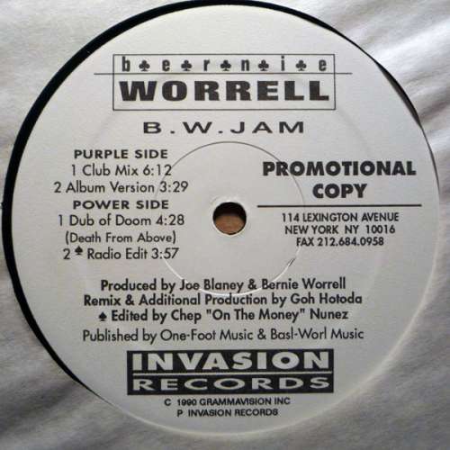 Cover Bernie Worrell - B.W. Jam (12, Promo) Schallplatten Ankauf