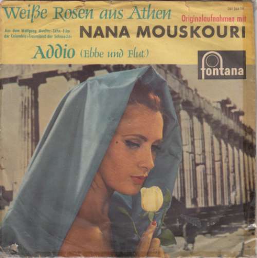 Cover Nana Mouskouri - Weiße Rosen Aus Athen (7, Single, Mono) Schallplatten Ankauf