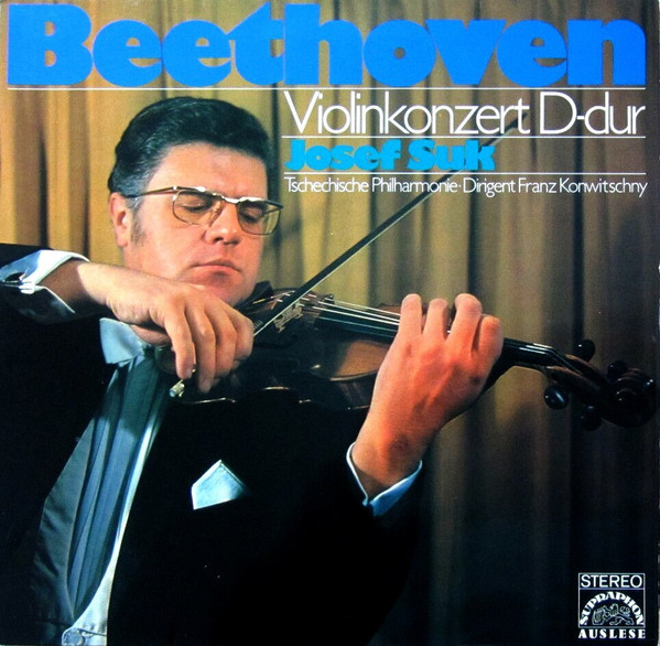 Bild Beethoven* - Josef Suk, Tschechische Philharmonie* Dirigent Franz Konwitschny - Violinkonzert D-dur (LP, Album, RE) Schallplatten Ankauf