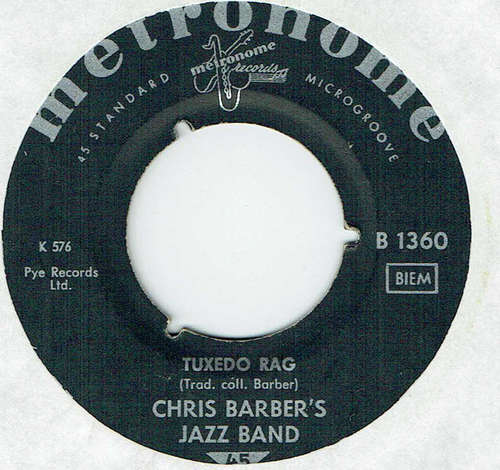Cover Chris Barber's Jazz Band - Tuxedo Rag  (7) Schallplatten Ankauf