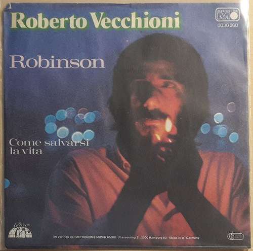 Cover Roberto Vecchioni - Robinson (7) Schallplatten Ankauf