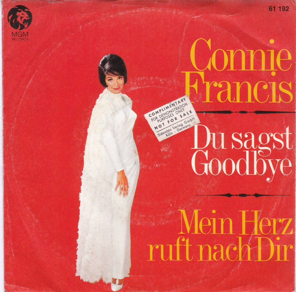 Cover Connie Francis - Du Sagst Goodbye (7, Single, Mono) Schallplatten Ankauf