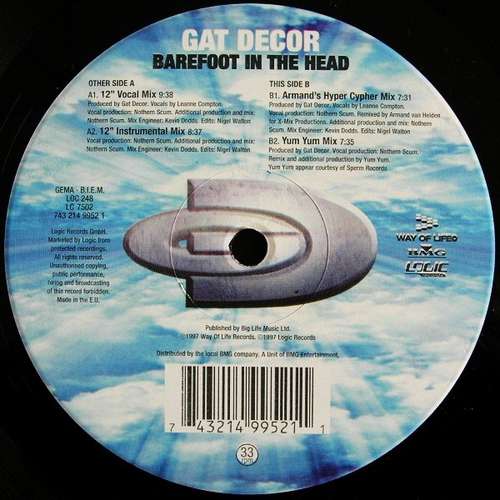 Cover Gat Decor - Barefoot In The Head (12) Schallplatten Ankauf