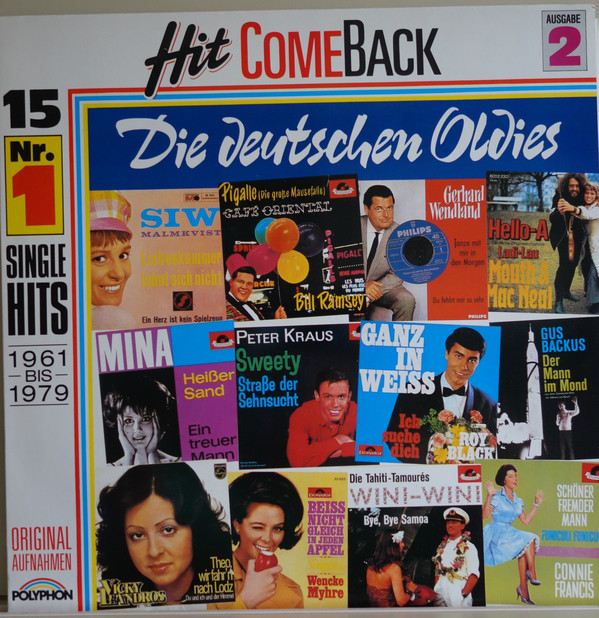 Bild Various - Hit Come Back • Die Deutschen Oldies • 2. Ausgabe • 15 Nr. 1 Single Hits 1961 Bis 1979 • Originalaufnahmen (LP, Comp) Schallplatten Ankauf