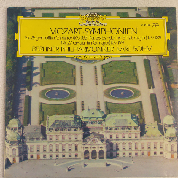 Cover Mozart*, Karl Böhm, Berliner Philharmoniker - Symphonien Nr. 25 G-moll • Nr. 26 Es-Dur • Nr. 27 G-Dur (LP, Album) Schallplatten Ankauf