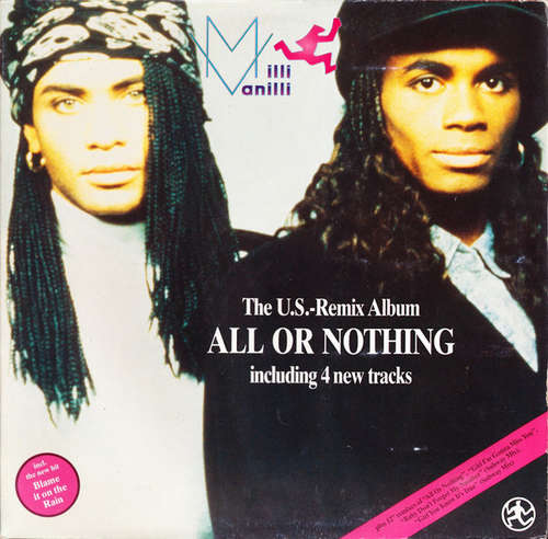 Cover Milli Vanilli - All Or Nothing - The U.S. Remix Album (LP, Album, Gat) Schallplatten Ankauf