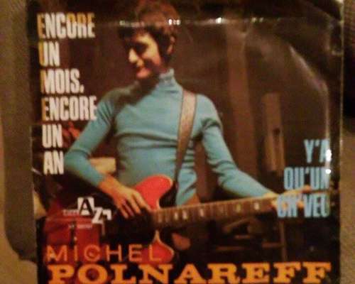 Cover Michel Polnareff - Encore Un Mois, Encore Un An / Y'a Qu'Un Ch'veu (7, Single) Schallplatten Ankauf