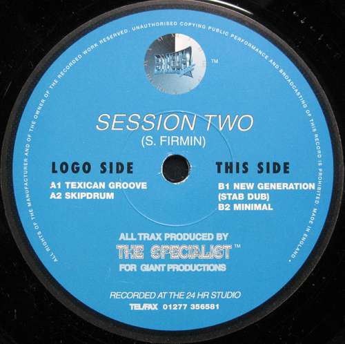 Cover The Specialist (2) - Session Two (12) Schallplatten Ankauf
