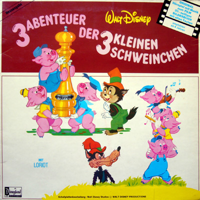 Bild Petra Schmidt-Decker - Walt Disney: 3 Abenteuer Der 3 Kleinen Schweinchen (LP) Schallplatten Ankauf