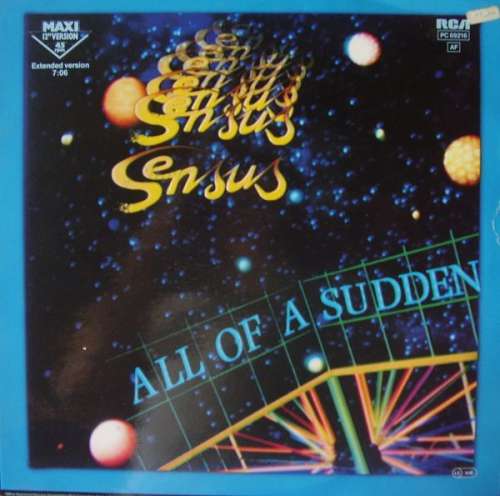 Cover Sensus - All Of A Sudden (12, Maxi, Red) Schallplatten Ankauf