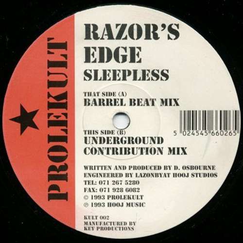 Cover Razor's Edge - Sleepless (12) Schallplatten Ankauf