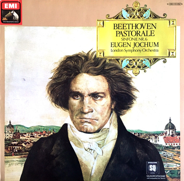 Cover Beethoven* - London Symphony Orchestra* / Eugen Jochum - Symphony No. 6 (LP, Quad) Schallplatten Ankauf