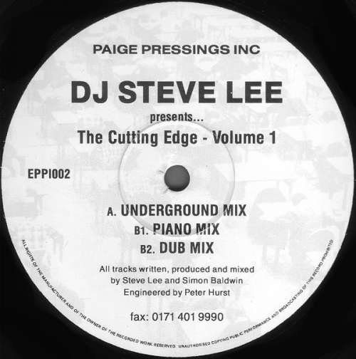 Cover DJ Steve Lee - The Cutting Edge - Volume 1 (12) Schallplatten Ankauf