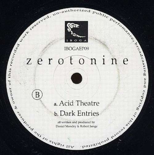 Cover Zerotonine - Acid Theatre / Dark Entries (12) Schallplatten Ankauf