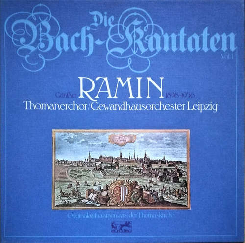 Cover Günther Ramin, Thomanerchor, Gewandhausorchester Leipzig - Die Bach-Kantaten Vol 1 (5xLP, Album + Box) Schallplatten Ankauf