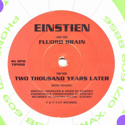 Cover Einstien* - Fluoro Brain / Two Thousand Years Later (12) Schallplatten Ankauf