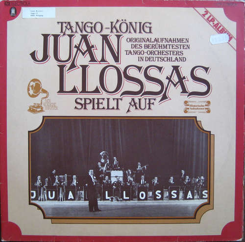 Cover Juan Llossas - Tango-König Juan Llossas Spielt Auf (2xLP, Album, Comp, Mono) Schallplatten Ankauf