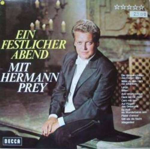 Cover Hermann Prey - Ein Festlicher Abend Mit Hermann Prey (LP) Schallplatten Ankauf