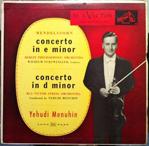 Cover Mendelssohn*, Yehudi Menuhin - Concerto In E Minor / Concerto In D Minor (LP, Mono) Schallplatten Ankauf