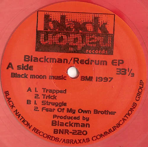 Cover Blackman - Redrum EP (12, EP, Red) Schallplatten Ankauf