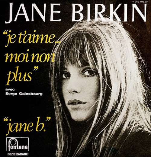 Cover Jane Birkin - Je T'aime...Moi Non Plus / Jane B. (7, Single, Mono) Schallplatten Ankauf