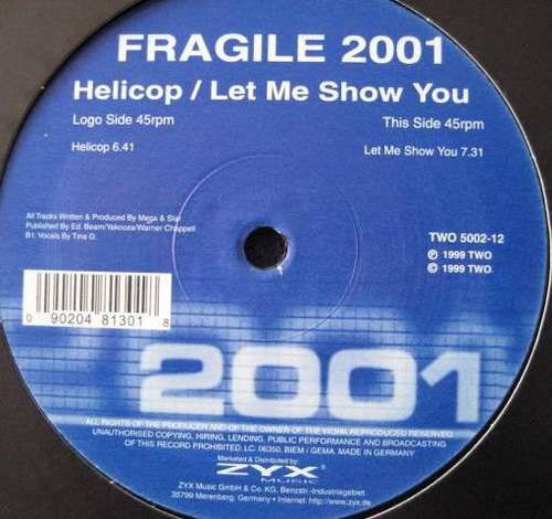Cover Fragile 2001 - Helicop / Let Me Show You (12) Schallplatten Ankauf