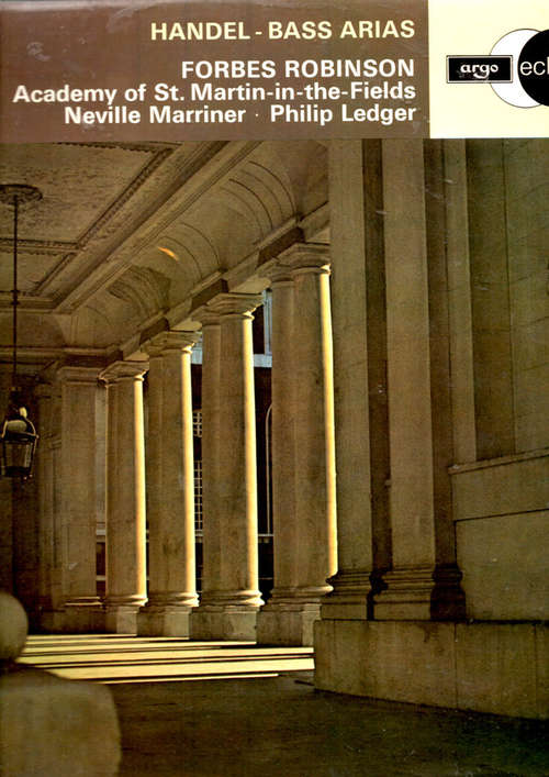 Cover Georg Friedrich Händel, Forbes Robinson, The Academy Of St. Martin-in-the-Fields, Sir Neville Marriner, Philip Ledger - Handel Arias (LP, RE) Schallplatten Ankauf