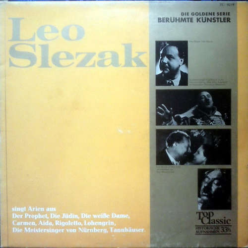 Cover Leo Slezak - Leo Slezak Singt Arien (LP) Schallplatten Ankauf