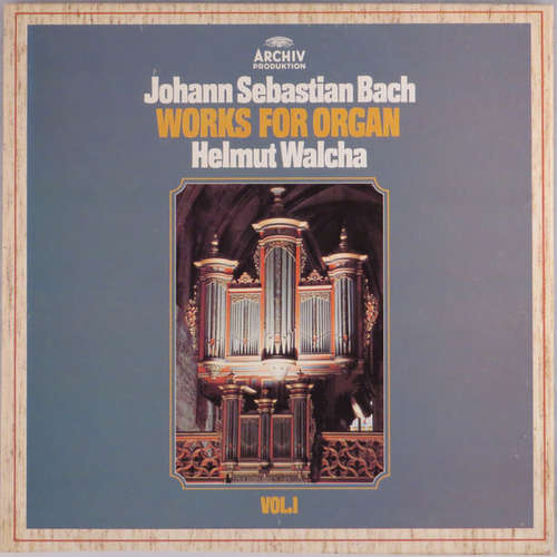 Cover Johann Sebastian Bach  –  Helmut Walcha - Works For Organ - Vol.I (8xLP, Comp + Box) Schallplatten Ankauf