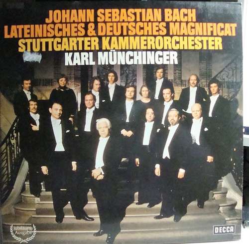 Cover Johann Sebastian Bach, Wiener Akademiechor*, Stuttgarter Kammerorchester, Karl Münchinger - Lateinisches & Deutsches Magnificat (LP, Album) Schallplatten Ankauf