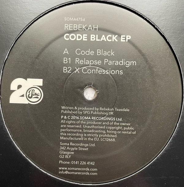 Cover Rebekah (2) - Code Black EP (12, EP) Schallplatten Ankauf