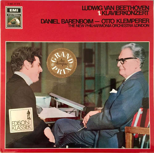 Cover Ludwig Van Beethoven -  Daniel Barenboim, Otto Klemperer - Konzert für Klavier und Orchester Nr.1 C-dur op.15 (LP) Schallplatten Ankauf