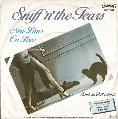 Bild Sniff 'n' the Tears - New Lines On Love / Rock 'N' Roll Music (7, Single) Schallplatten Ankauf