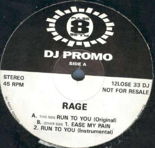 Bild Rage - Run To You (12, Promo) Schallplatten Ankauf