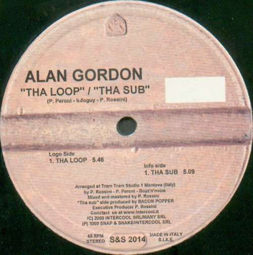 Cover Alan Gordon (5) - Tha Loop / Tha Sub (12) Schallplatten Ankauf