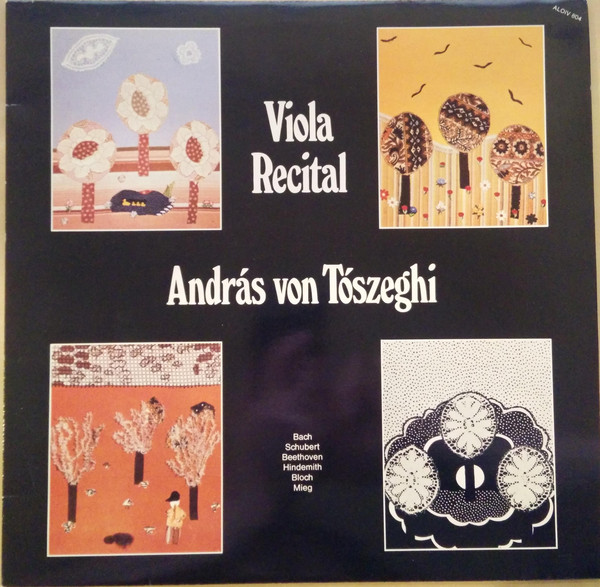 Bild Andràs Von Tòszeghi, Bach*, Schubert*, Beethoven*, Hindemith*, Bloch*, Mieg* - Viola Recital (LP) Schallplatten Ankauf