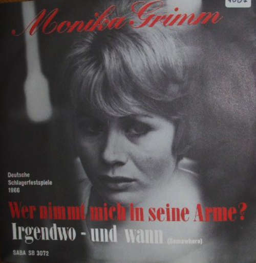 Cover Monika Grimm - Wer Nimmt Mich In Seine Arme (7, Single) Schallplatten Ankauf