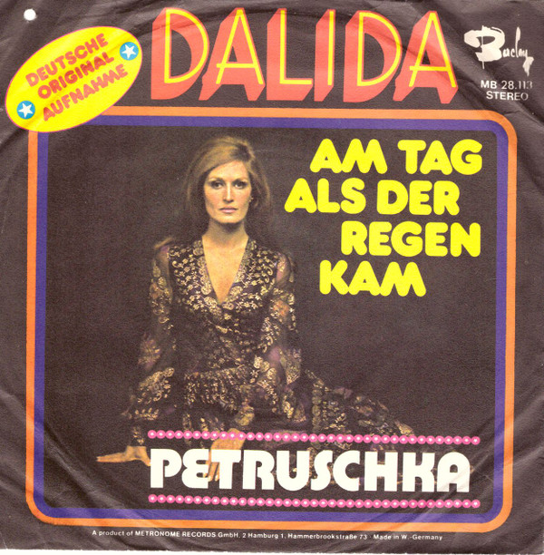 Cover Dalida - Am Tag Als Der Regen Kam / Petruschka (Casatchok) (7) Schallplatten Ankauf