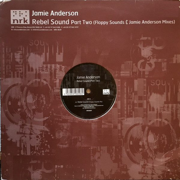 Cover Jamie Anderson - Rebel Sound (Part Two) (Floppy Sounds & Jamie Anderson Mixes) (12) Schallplatten Ankauf