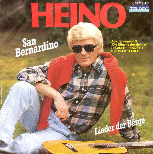 Cover Heino - San Bernardino / Lieder Der Berge (7, Single) Schallplatten Ankauf