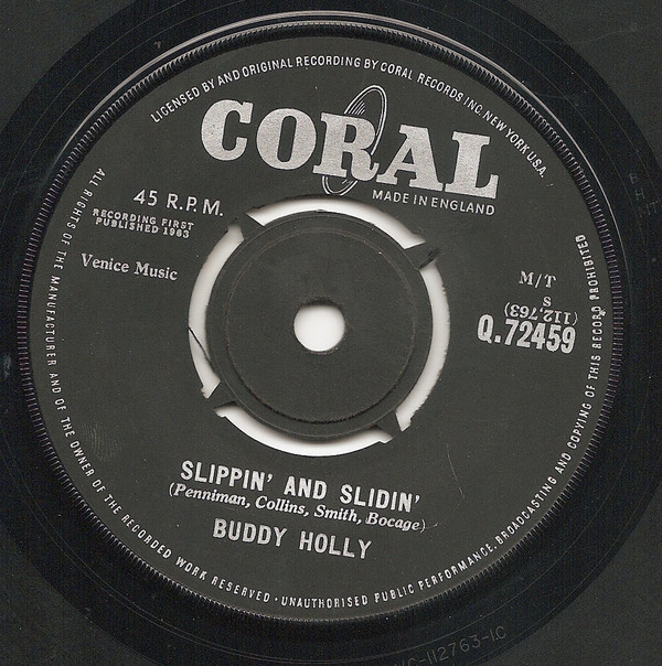 Bild Buddy Holly - Slippin' And Slidin'/Brown Eyed Handsome Man (7, Single) Schallplatten Ankauf