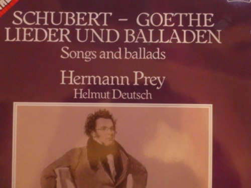 Cover Schubert*, Goethe*, Hermann Prey, Helmut Deutsch - Schubert - Goethe Lieder Und Balladen (2xLP) Schallplatten Ankauf
